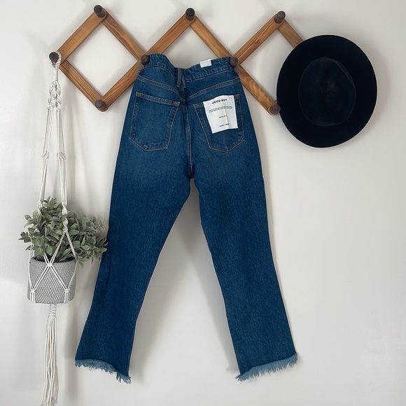 NWT Good American GOOD BOY FRAY HEM 28" INSEAM - Picture 3 of 7